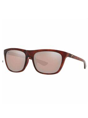 NEW COSTA Cheeca 6S9005-900513-57 Polarized Sunglasses – Brown Rectangular 57mm
